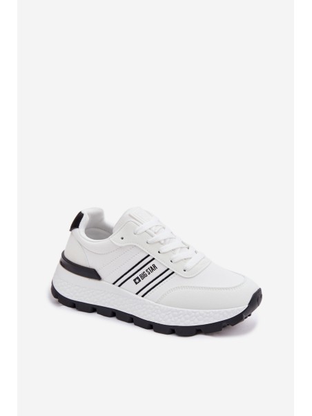 Women's Platform Sneakers Big Star TT274882 Hi-Poly System White