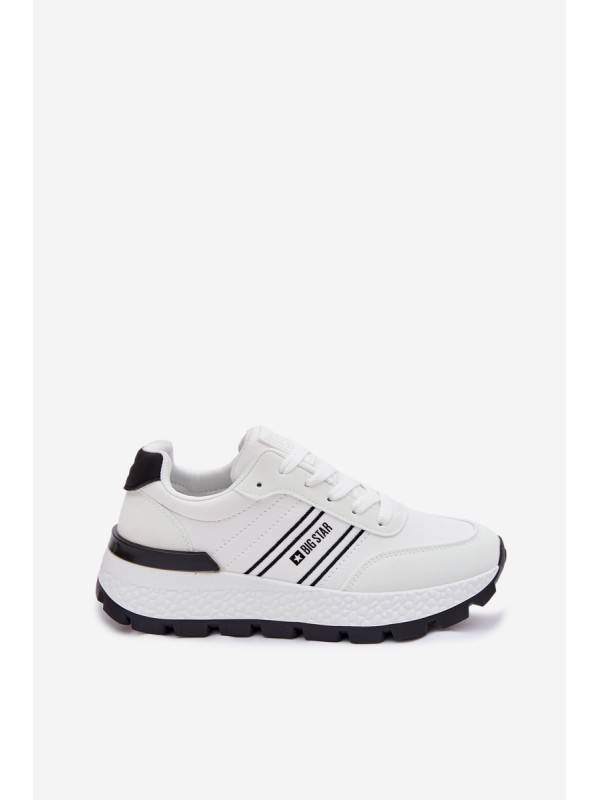 Women's Platform Sneakers Big Star TT274882 Hi-Poly System White
