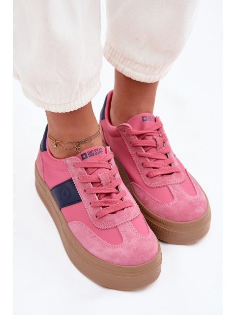Women's Suede Sneakers Big Star TT274164 Pink