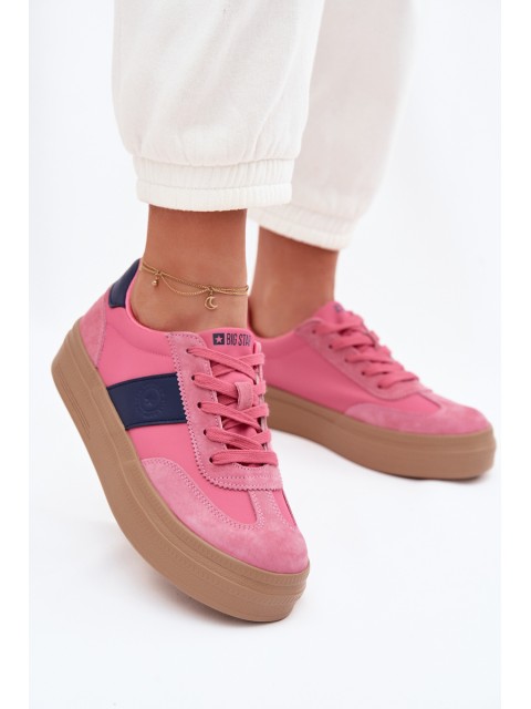 Women's Suede Sneakers Big Star TT274164 Pink 2