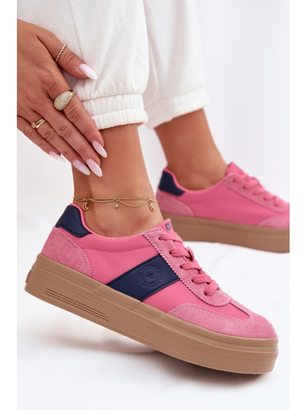 Moteriški zomšiniai sportbačiai Big Star TT274164 Pink