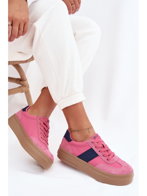 Moteriški zomšiniai sportbačiai Big Star TT274164 Pink