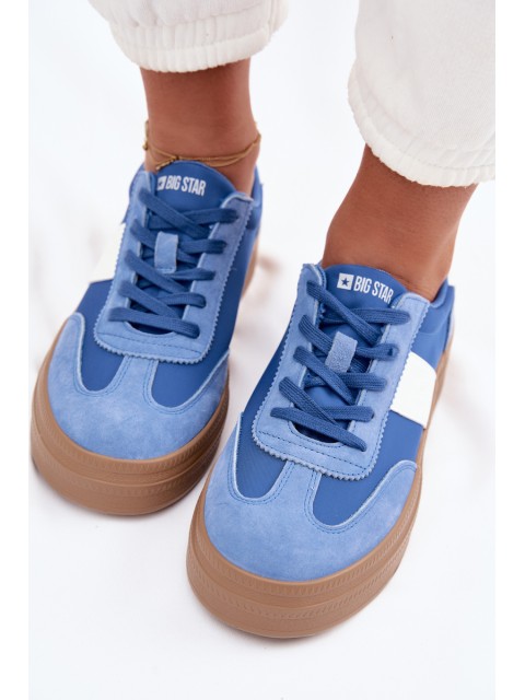 Women's Suede Sneakers Big Star TT274165 Blue 2
