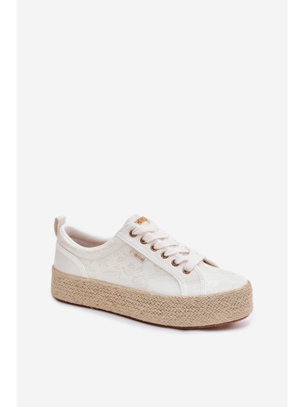 Women's Espadrilles Sneakers Platform Big Star TT274346 Ecru