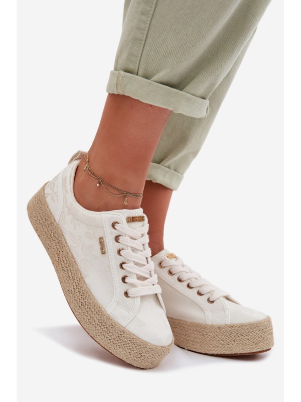 Women's Espadrilles Sneakers Platform Big Star TT274346 Ecru