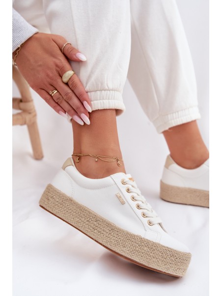 Women's Espadrilles with Platform Big Star TT274349 White