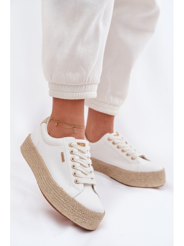 Women's Espadrilles with Platform Big Star TT274349 White 2