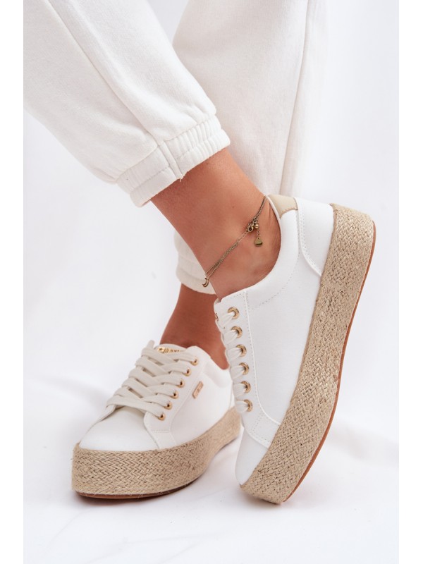 Women's Espadrilles with Platform Big Star TT274349 White