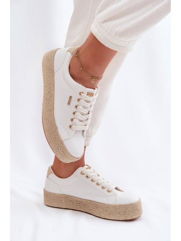 Women's Espadrilles with Platform Big Star TT274349 White