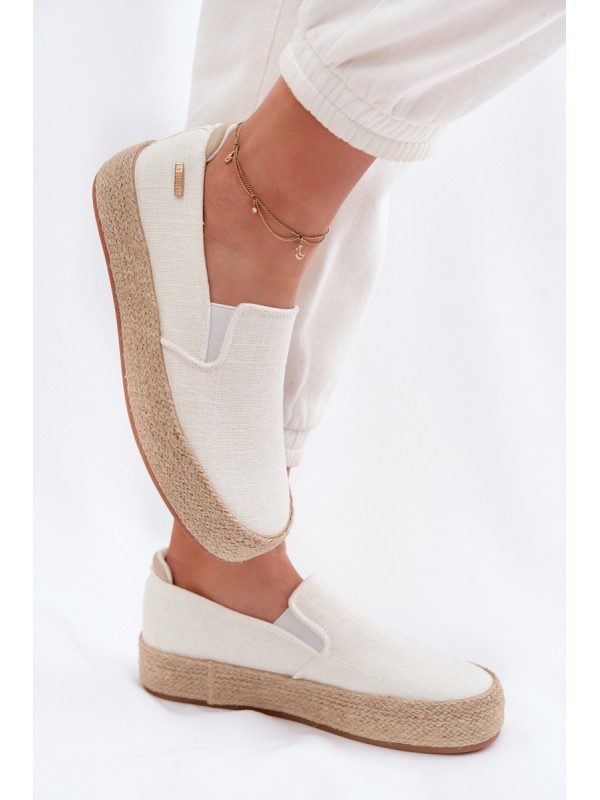 Women's Platform Espadrilles Big Star TT274090 Ecru