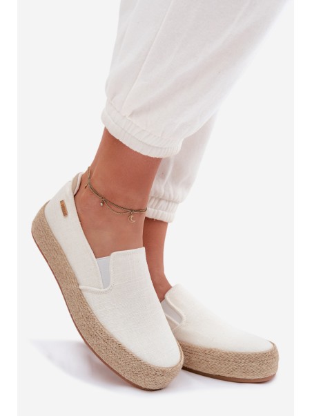 Women's Platform Espadrilles Big Star TT274090 Ecru