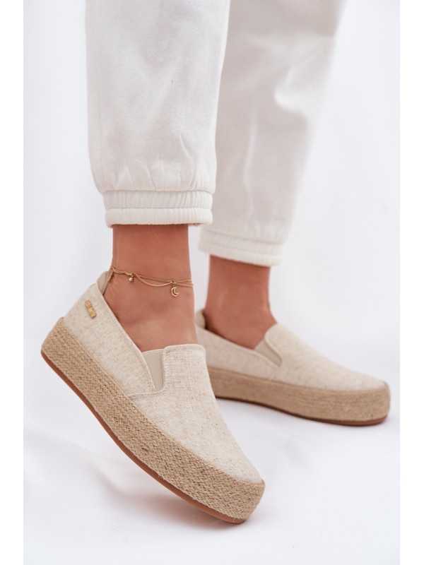 Women's Platform Espadrilles Big Star TT274089 Beige 2