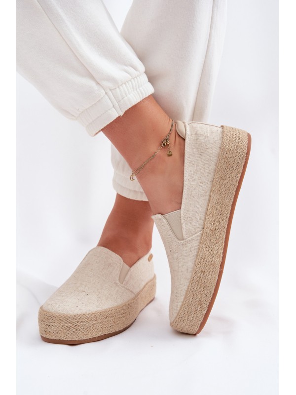 Women's Platform Espadrilles Big Star TT274089 Beige
