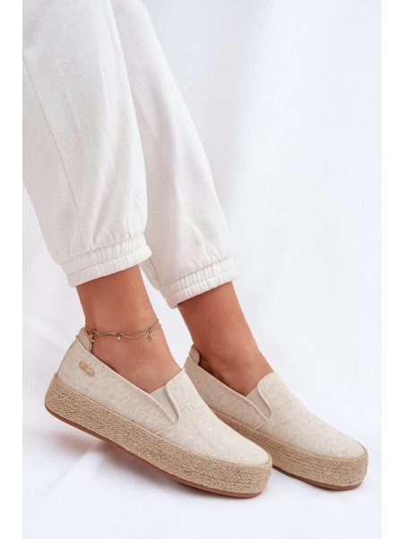 Women's Platform Espadrilles Big Star TT274089 Beige
