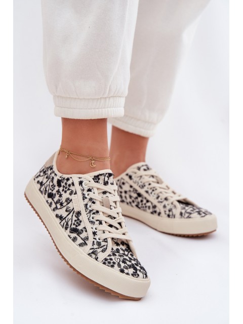 Women's Light Beige Sneakers Big Star TT274842