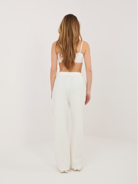 Spodnie dresowe-IT-DR-22168.66-ecru