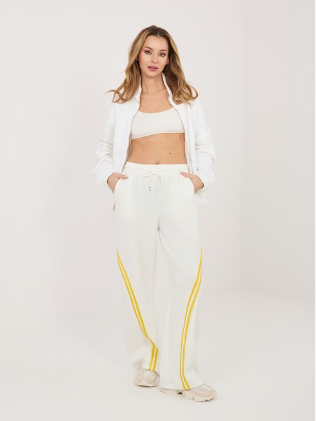Spodnie dresowe-IT-DR-22168.66-ecru
