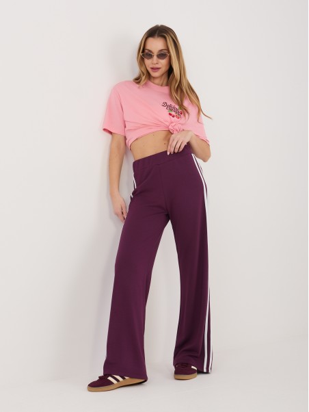 Sportinės kelnės-RV-DR-A1239.98-tamsiai violetinės