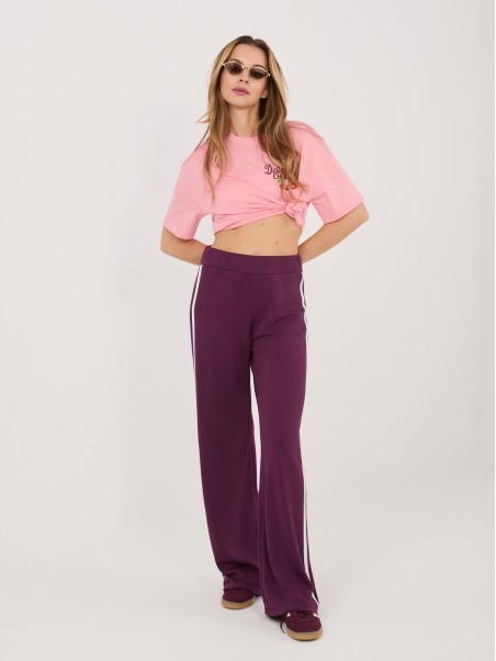 Sportinės kelnės-RV-DR-A1239.98-tamsiai violetinės