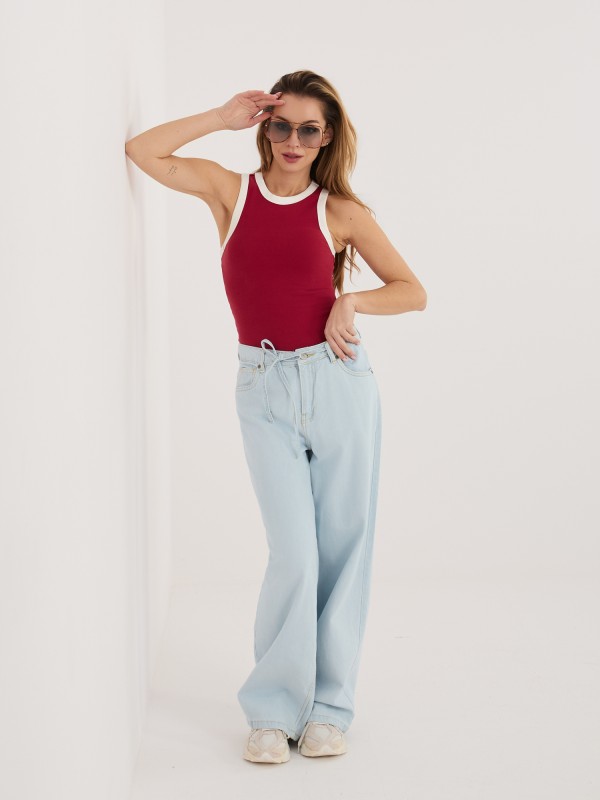 Spodnie-D80033BB62629L221-jasny niebieski