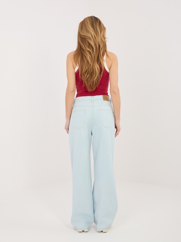 Kelnės-D80033BB62629L221-šviesiai mėlynos