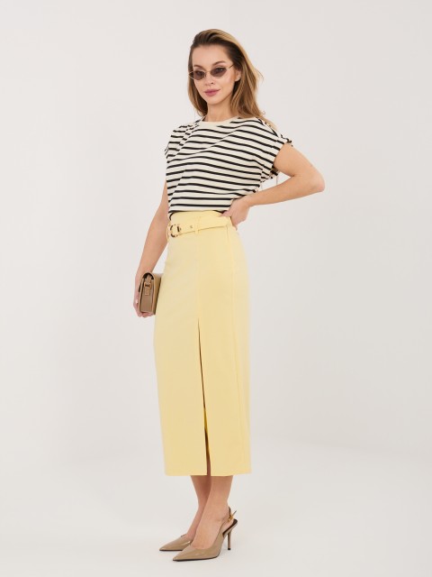 Spódnica-IT-SD-FL7393-1.16-jasny żółty 2