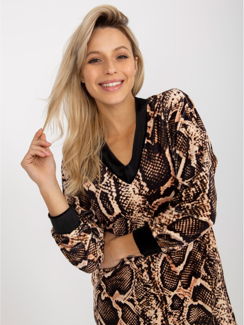 Tunika-RP-TU-8189-4.09-juodos-smėlio spalvos