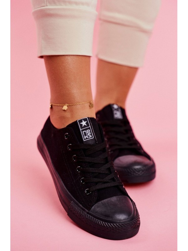 Women's Classic Sneakers Black Ecoma