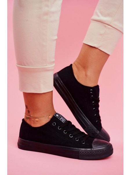 Women's Classic Sneakers Black Ecoma