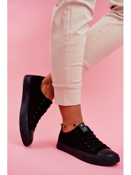 Women's Classic Sneakers Black Ecoma