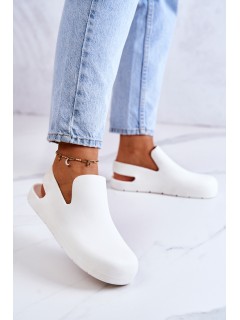 Fashionable Rubber Clogs White Meriko 2