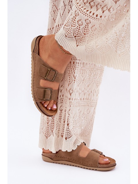 Ladies Preventive Slippers Inblu Brown AA000068