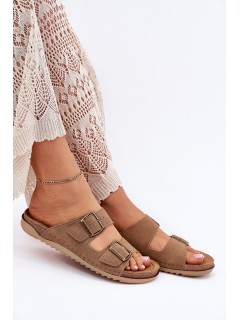 Ladies Preventive Slippers Inblu Brown AA000068 2