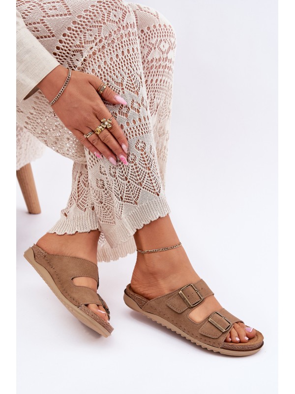 Ladies Preventive Slippers Inblu Brown AA000068