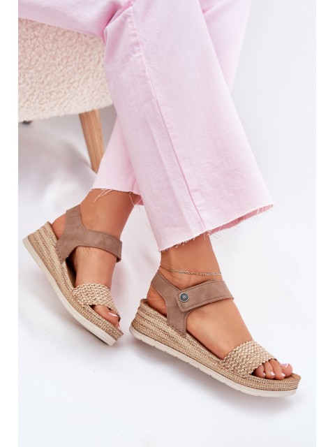 Women's Wedge Sandals Beige Inblu RV000014