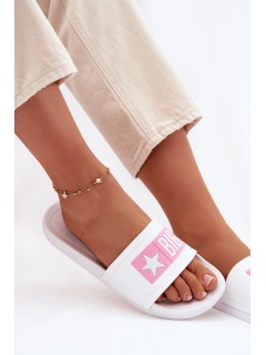 Women's Slides Big Star TT274A005 White-Pink