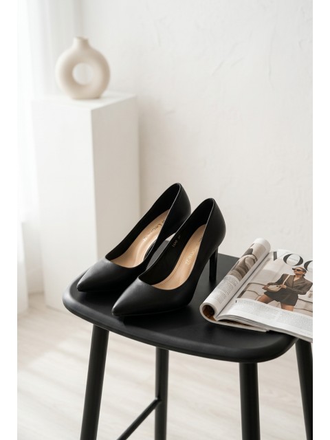 Eco Leather Heels Sergio Leone 1339 Black