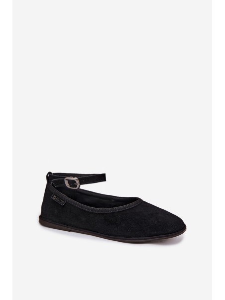 Big Star Natural Suede Ballerinas TT274212 Black
