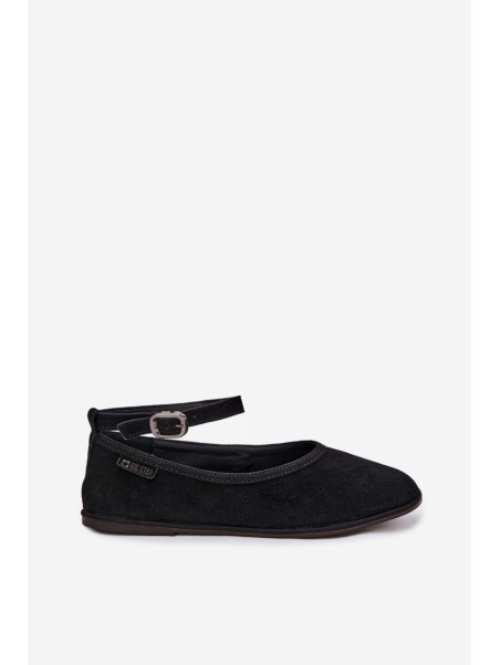 Big Star Natural Suede Ballerinas TT274212 Black
