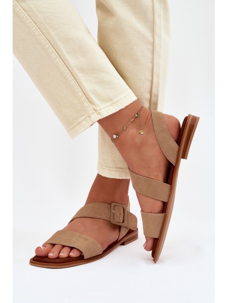 Moteriškos zomšinės basutės Big Star TT274491 smėlio spalvos