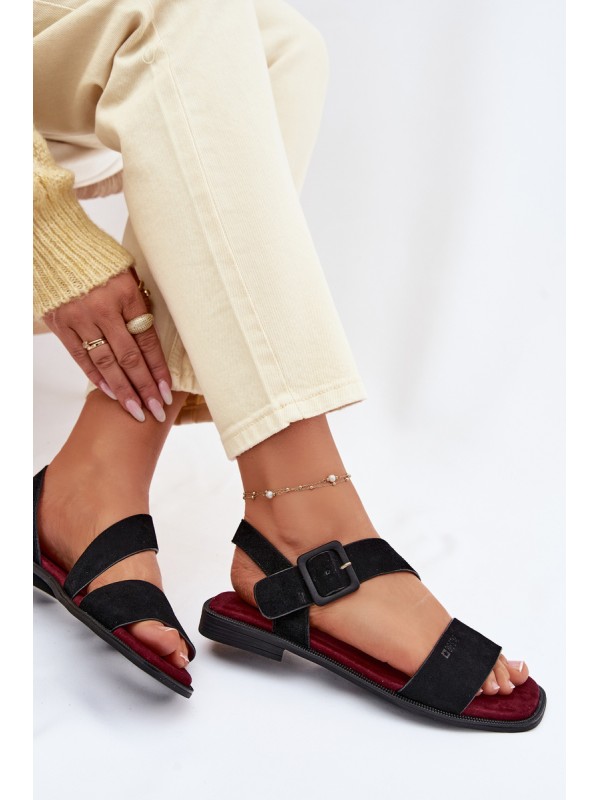 Moteriškos zomšinės basutės Big Star TT274490 juodos