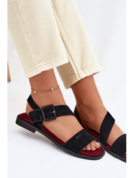 Moteriškos zomšinės basutės Big Star TT274490 juodos