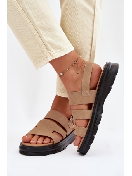 Moteriškos zomšinės basutės Big Star TT274482 smėlio spalvos