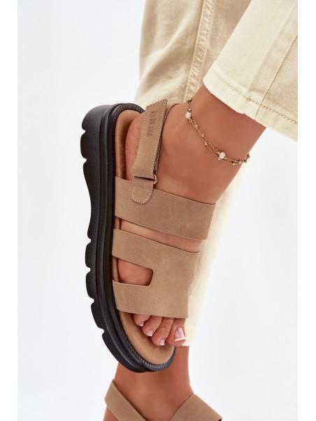 Moteriškos zomšinės basutės Big Star TT274482 smėlio spalvos