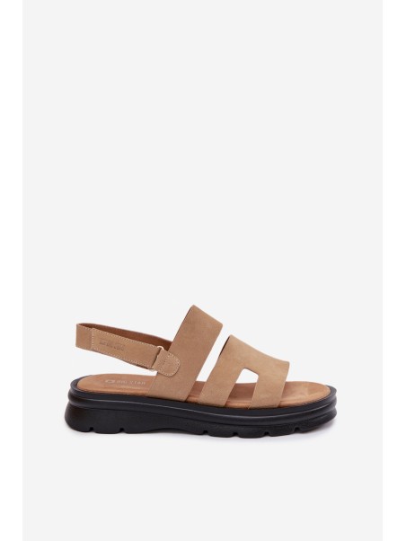 Moteriškos zomšinės basutės Big Star TT274482 smėlio spalvos