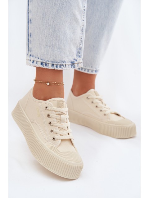Women's Platform Sneakers Big Star TT274271 Beige 2