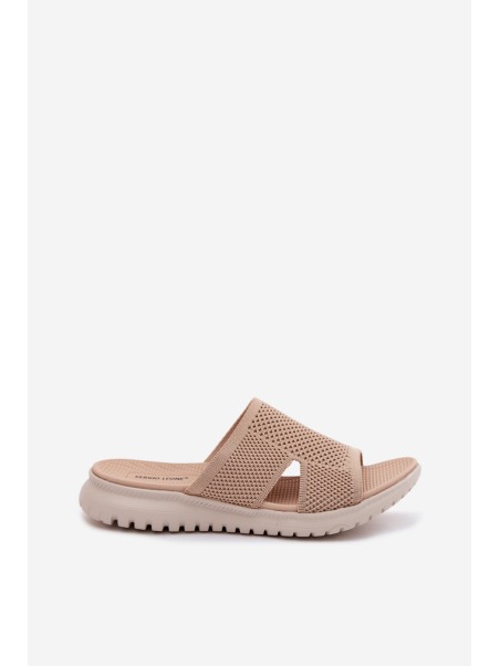 Women's Slides Sergio Leone KL064 Beige