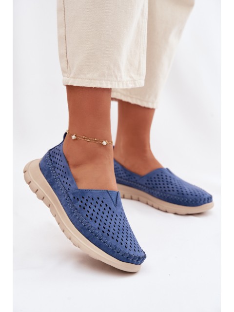 Open Lightweight Women's Moccasins Sergio Leone MK099H Blue