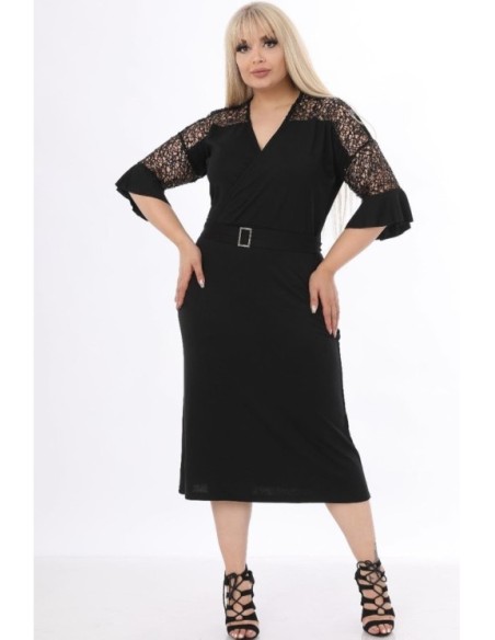 Juoda elegantiška suknelė ❤️ Suknelės apkūnioms