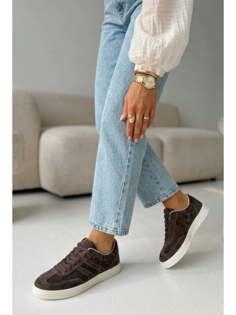 Vinceza Suede Sneakers 95400 Chocolate